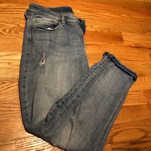 Barely distressed denim